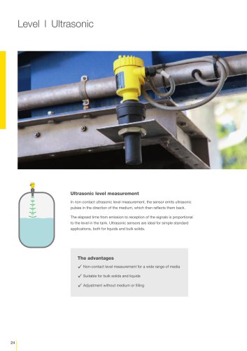 Product catalogue: Ultrasonic VEGASON (Level)