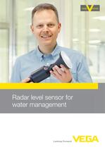 Radar level sensor for water management