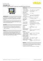 Specification sheet VEGAMET 841