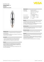 Specification sheet VEGAPOINT 11