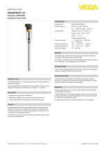 Specification sheet VEGAPOINT 23