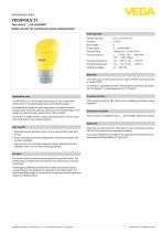Specification sheet VEGAPULS 21