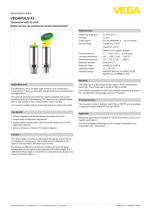 Specification sheet VEGAPULS 42