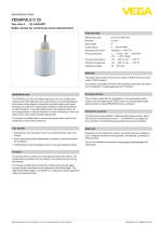 Specification sheet VEGAPULS C 23