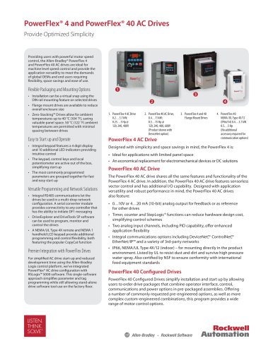 PowerFlex® 4 and PowerFlex® 40 AC Drives