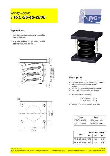 spring isolators for high loads