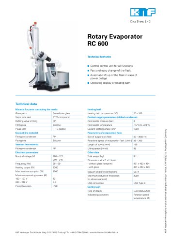 Rotary Evaporator RC 600