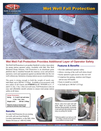 Wet Well Fall Protection for S&L Pump Stations