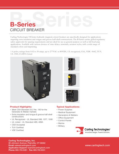 B-Series Circuit Breaker