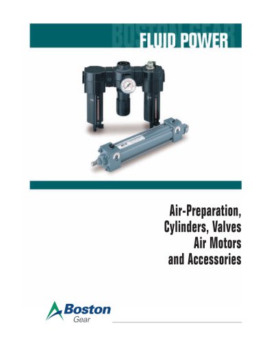 Air-Preparation, Cylinders, Valves Air Motors and Accessories