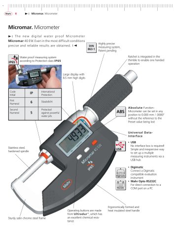 Digital Micrometer 40 EW