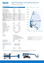 Self-Propelled Articulating Booms Z® -60 DC & Z-60 FE