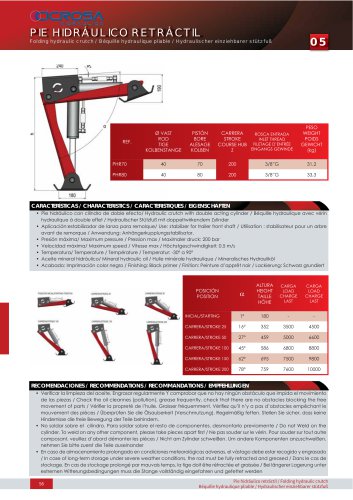 FOLDING HYDRAULIC CRUTCH