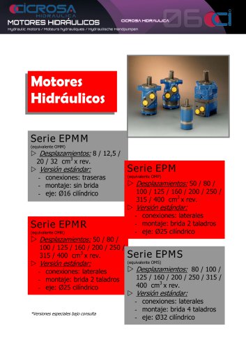 HYDRAULIC MOTORS