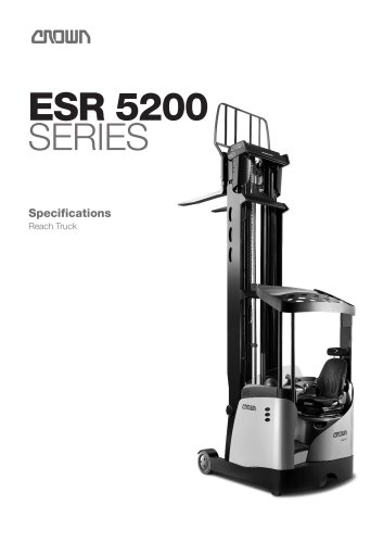 Reach Truck ESR 5200 Spec Sheet