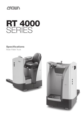 Rider Pallet Truck RT 4000 spec sheet