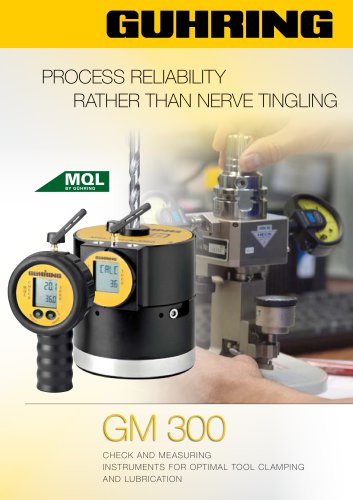 GM 300 - optimal tool clamping and lubrication