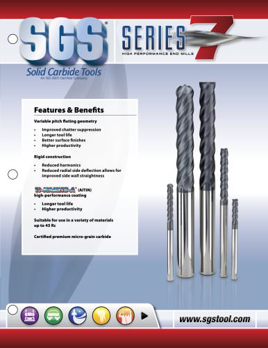 Series 7 High Performance End Mills - Long