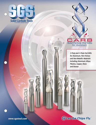 Solid carbide end mills for aluminum