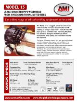 Model 15 Large-Diameter Pipe Weld Head