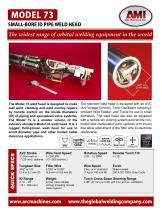 Model 73 - Small-Bore ID Pipe Weld Head