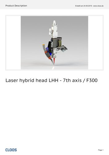 Laser hybrid head LHH - 7th axis / F300