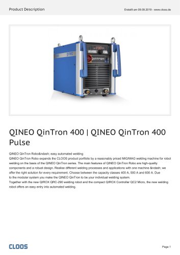 QINEO QinTron 400 | QINEO QinTron 400 Pulse