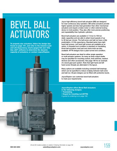 Bevel Ball Actuators