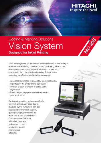 Datasheet: Vision System