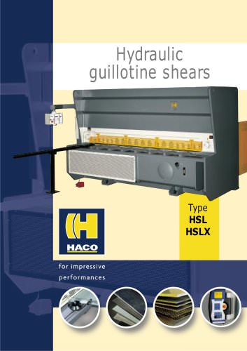 Hydraulic guillotine shears