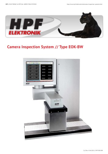 Camera Inspection System // Type EOK-BW