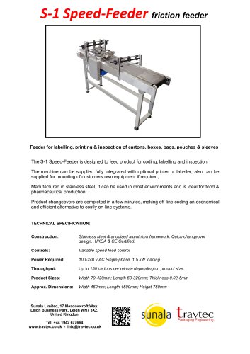 S-1 Speedfeeder Sunala Brochure