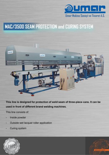 MAC/3500 SEAM PROTECTION and CURING SYSTEM