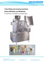 Tube filling and closing machines Series Minitube and Multitube