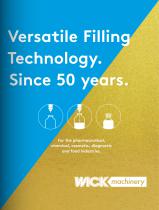 Versatile Filling Technology. Since 50 years