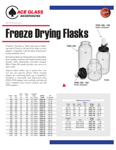 Freeze Drying Flasks