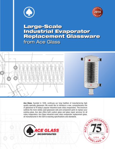 Large-Scale Industrial Evaporator Replacement Glassware