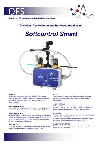 online water hardness monitoring SC Smart