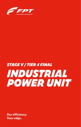 STAGE V / TIER 4 FINAL INDUSTRIAL POWER UNIT