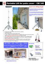 Portable Lift for Patio and Terrace Cover