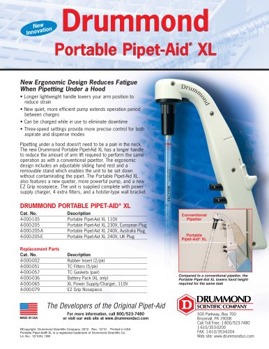 Drummond Portable Pipet-Aid® XL