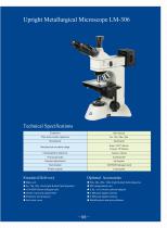 Upright Metallurgical Microscope LM-306 for bright and dark field observation