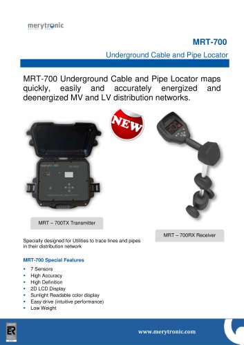 MRT-700: Undergound Pipe and Cable Locator